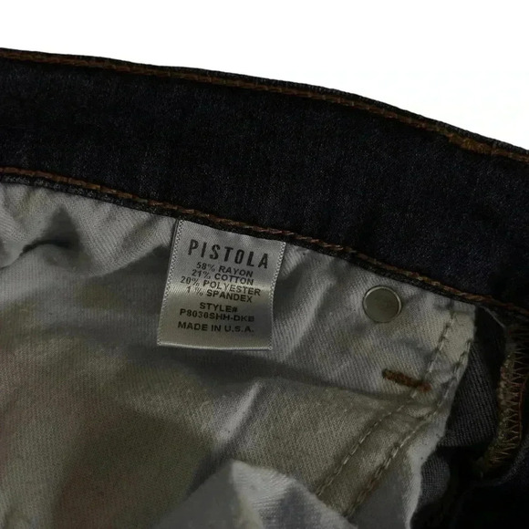 Revolve Pistola High Rise Dark Wash  Skinny Jeans Size 27 - Picture 8 of 8